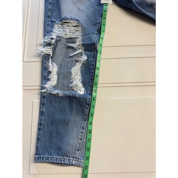 Kancan Womens Jeans Size 5/26 Estilo Skinny Distressed Cropped Raw Hem Denim - Picture 7 of 7
